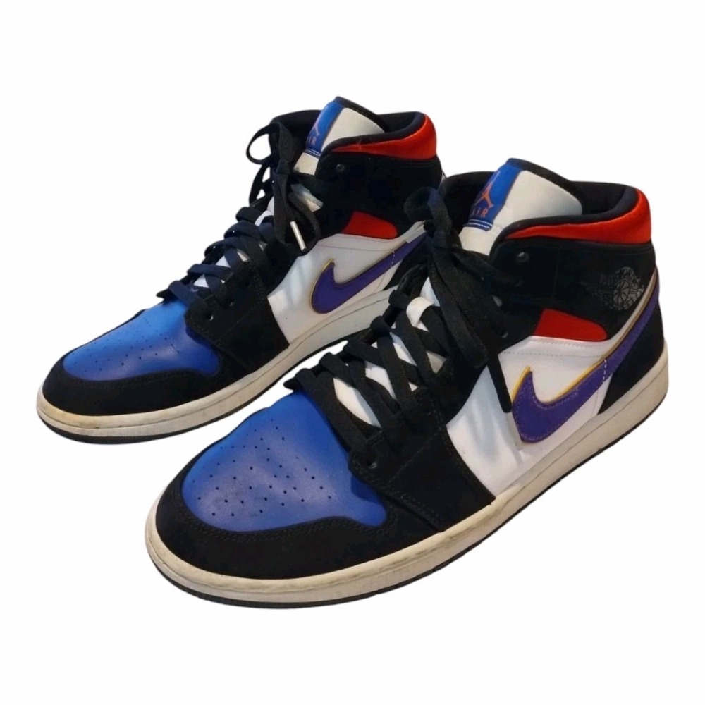 Air‎ Jordan 1 Mid SE Rivals Men's Size 11 White/Black/Multicolor